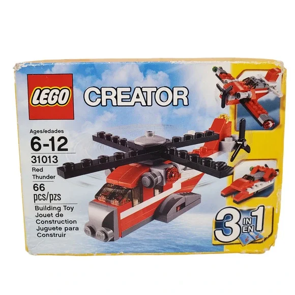 Lego Toys Vintage Lego Creator Red Thunder Helicopter 313 3 In